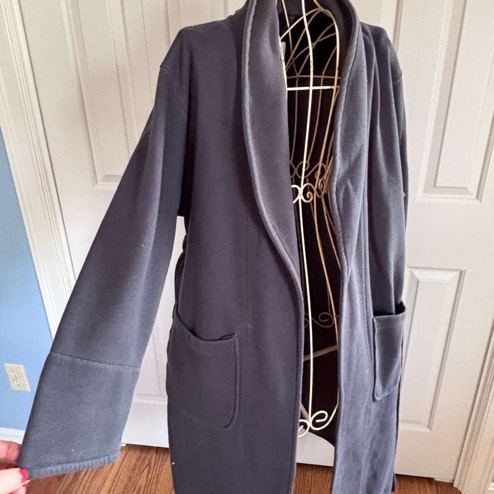 GAP Body Charcoal Gray Robe - Picture 3 of 4